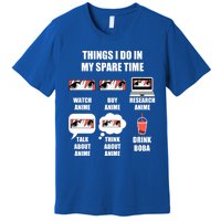 Things I Do In My Spare Time Anime And Boba Gift Premium T-Shirt