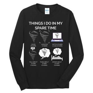 Things I Do In My Spare Time Tornado Tall Long Sleeve T-Shirt