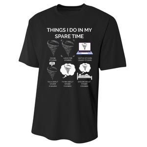 Things I Do In My Spare Time Tornado Performance Sprint T-Shirt