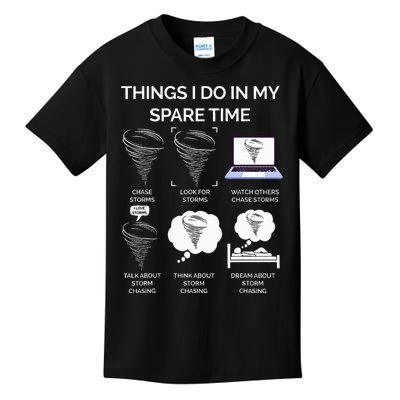 Things I Do In My Spare Time Tornado Kids T-Shirt