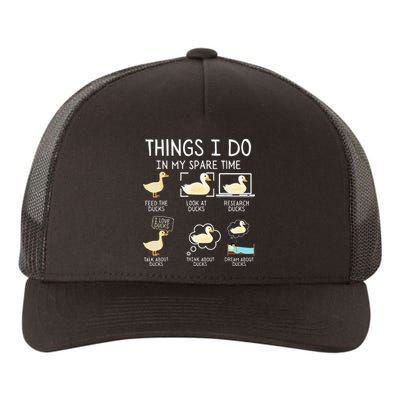 Things I Do In My Spare Time Ducks Cute funny Birds Yupoong Adult 5-Panel Trucker Hat