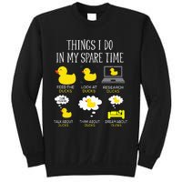 Things I Do In My Spare Time Ducks Love Cute Duck Mom Dad Sweatshirt