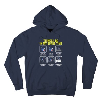 Things I Do In My Spare Time Shark Lover Ocean Wildlife Hoodie