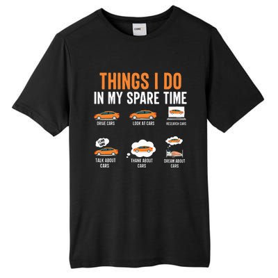 Things I Do In My Spare Time Funny Car Enthusiast Car Lover Tall Fusion ChromaSoft Performance T-Shirt