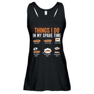 Things I Do In My Spare Time Funny Car Enthusiast Car Lover Ladies Essential Flowy Tank