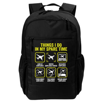 Things I Do In My Spare Time Airplanes Aviation Pilot Backpack