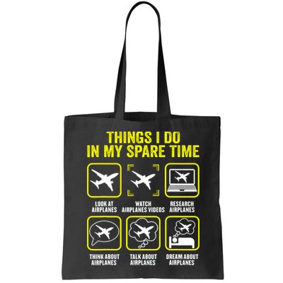 Things I Do In My Spare Time Airplanes Aviation Pilot Bag