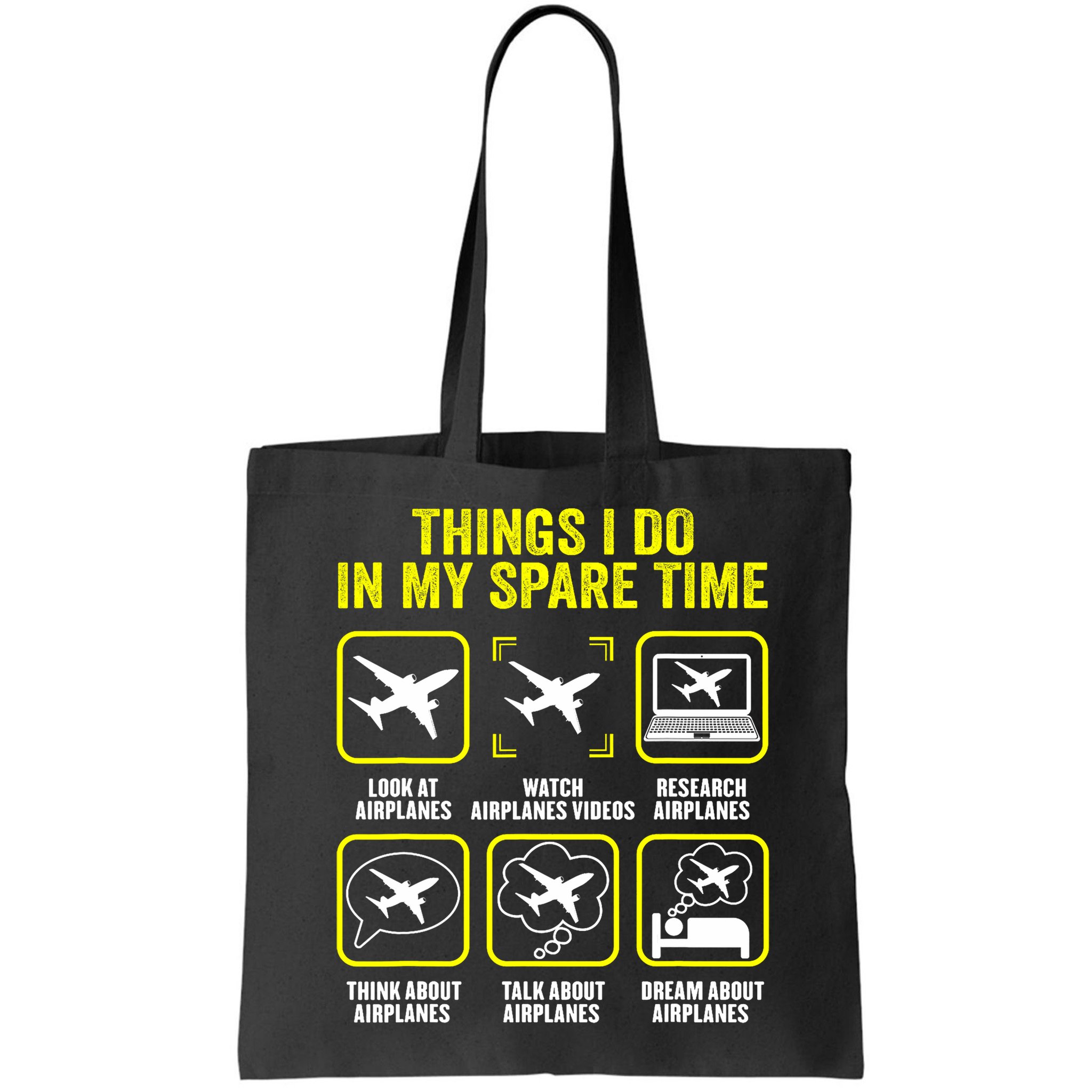 Things I Do In My Spare Time Airplanes Aviation Pilot Bag