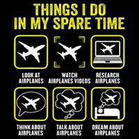 Things I Do In My Spare Time Airplanes Aviation Pilot Wool Snapback Cap