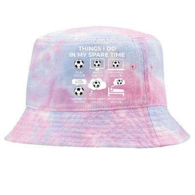 Things I Do In My Spare Time Soccer Tie-Dyed Bucket Hat