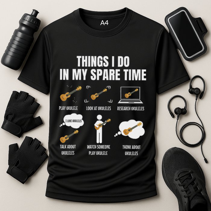 Things I Do In My Spare Time Ukulele Player Performance Shirt