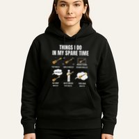 Things I Do In My Spare Time Ukulele Player Hoodie