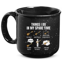 Things I Do In My Spare Time Ukulele Player 15oz Campfire Ceramic Mug