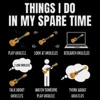 Things I Do In My Spare Time Ukulele Player 16 in Basic Backpack