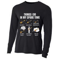 Things I Do In My Spare Time Ukulele Player Cooling Performance Long Sleeve Crew