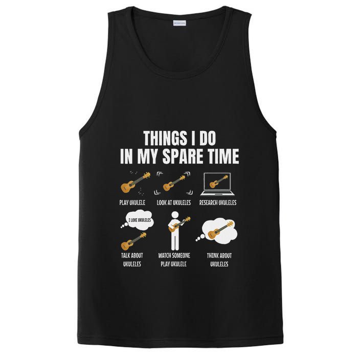 Things I Do In My Spare Time Ukulele Player PosiCharge Competitor Tank