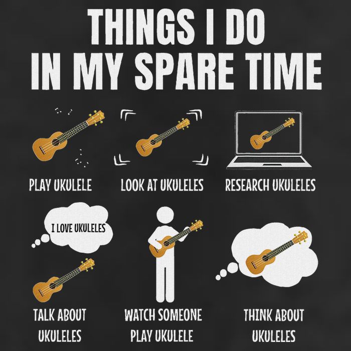 Things I Do In My Spare Time Ukulele Player Trucker Hat