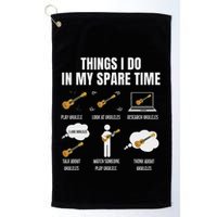 Things I Do In My Spare Time Ukulele Player Golf Towel