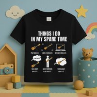 Things I Do In My Spare Time Ukulele Player Toddler T-Shirt