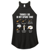 Things I Do In My Spare Time Ukulele Player Women's Perfect Tri Rocker Tank