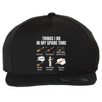 Things I Do In My Spare Time Ukulele Player Wool Snapback Cap