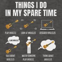 Things I Do In My Spare Time Ukulele Player Vector Backpack