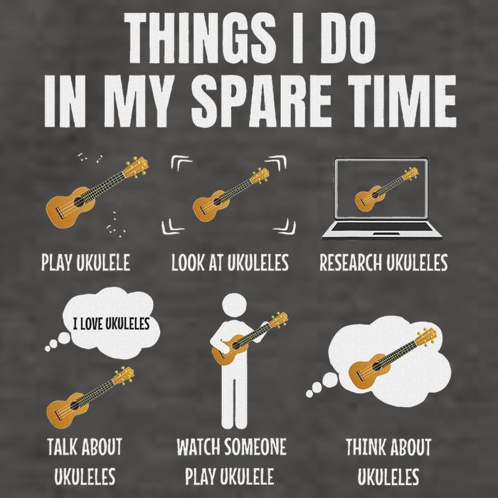 Things I Do In My Spare Time Ukulele Player Vector Backpack