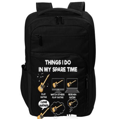 Things I Do In My Spare Time Guitar Impact Tech Backpack