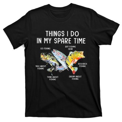 Things I Do In My Spare Time Funny Fishing T-Shirt