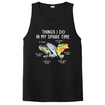 Things I Do In My Spare Time Funny Fishing PosiCharge Competitor Tank