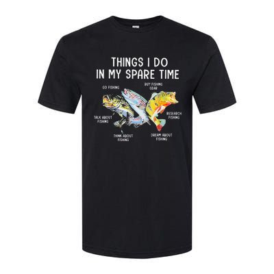 Things I Do In My Spare Time Funny Fishing Softstyle CVC T-Shirt