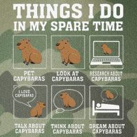 Things I Do In My Spare Time Capybara Funny Capybaras Rodent  Legacy Tie Dye Trucker Hat