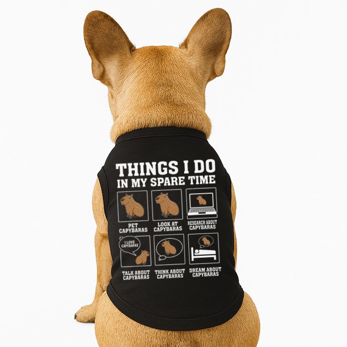 Things I Do In My Spare Time Capybara Funny Capybaras Rodent  Doggie Tank
