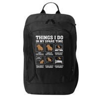 Things I Do In My Spare Time Capybara Funny Capybaras Rodent  City Backpack