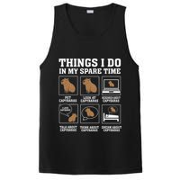 Things I Do In My Spare Time Capybara Funny Capybaras Rodent  PosiCharge Competitor Tank