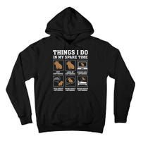 Things I Do In My Spare Time Capybara Funny Capybaras Rodent  Tall Hoodie