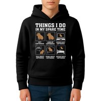Things I Do In My Spare Time Capybara Funny Capybaras Rodent  Kids Hoodie