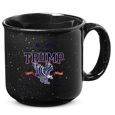 Trump Inauguration Day January 2025 Eagle Gift 15oz Campfire Ceramic Mug