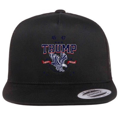 Trump Inauguration Day January 2025 Eagle Gift Flatbill Hat