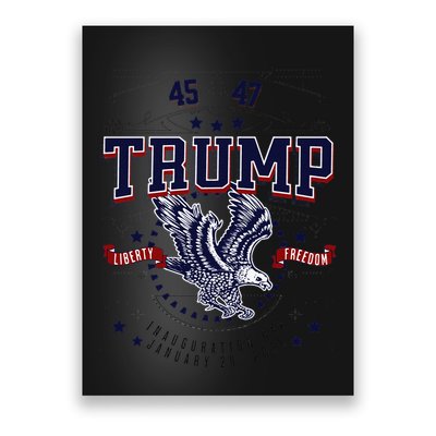 Trump Inauguration Day January 2025 Eagle Gift Poster