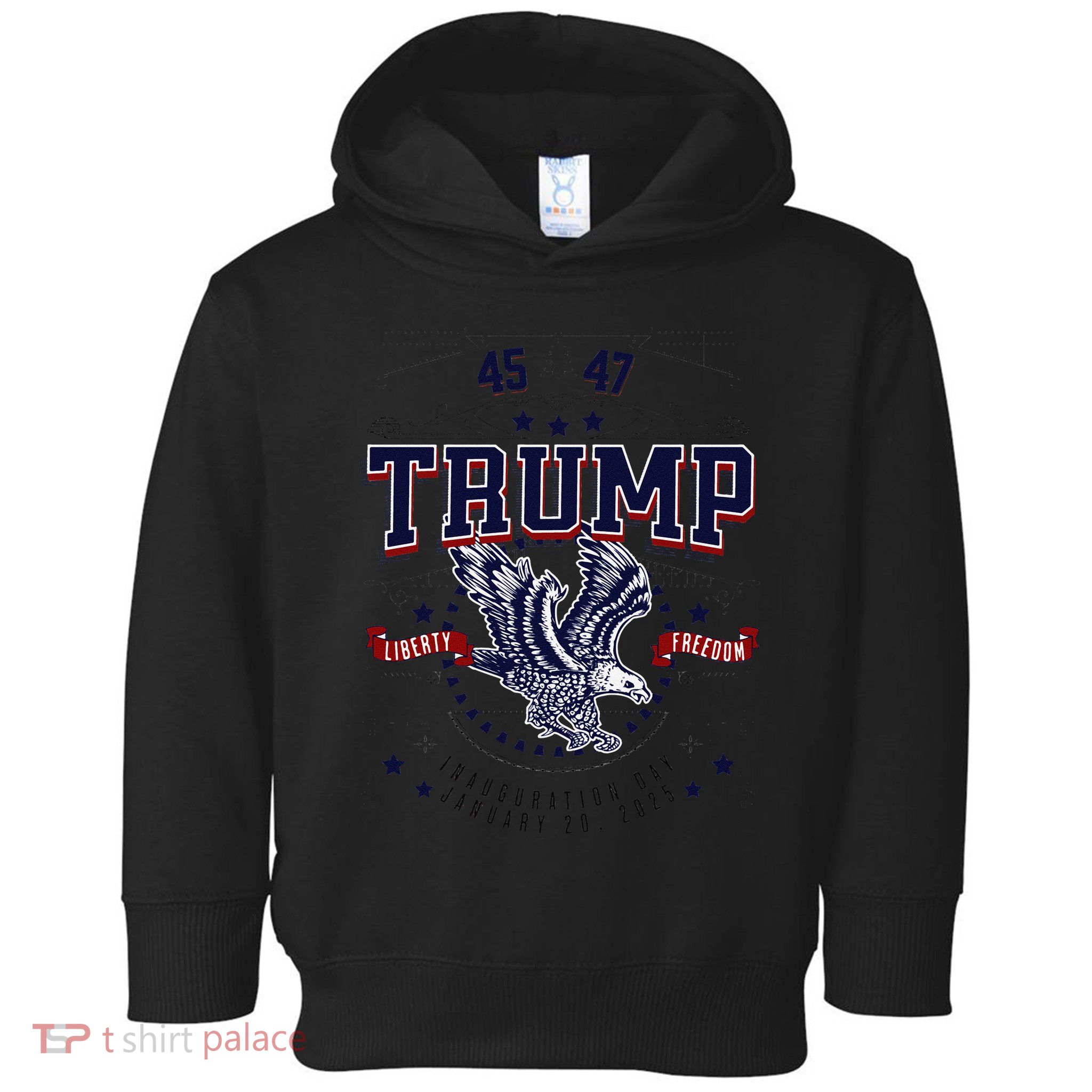 Trump Inauguration Day January 2025 Eagle Gift Toddler Hoodie