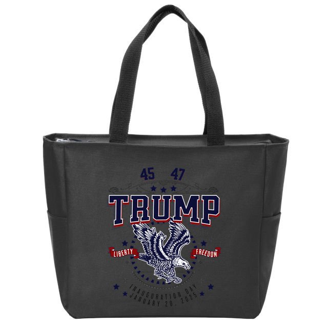 Trump Inauguration Day January 2025 Eagle Gift Zip Tote Bag