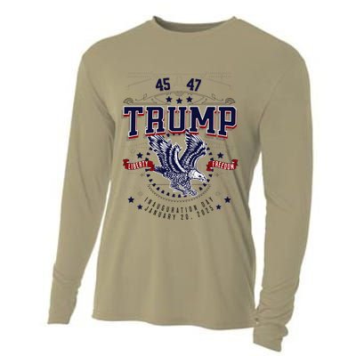 Trump Inauguration Day January 2025 Eagle Gift Cooling Performance Long Sleeve Crew