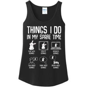 Things I Do In My Spare Time Bunny Rabbit Ladies Essential Tank