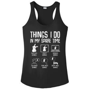 Things I Do In My Spare Time Bunny Rabbit Ladies PosiCharge Competitor Racerback Tank