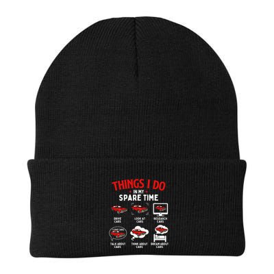 Things I Do In My Spare Time Car Lover Engine Mechanic Knit Cap Winter Beanie