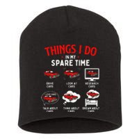 Things I Do In My Spare Time Car Lover Engine Mechanic Short Acrylic Beanie