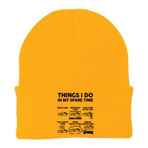 Things I Do In My Spare Time Funny Car Guy Car Enthusiast Knit Cap Winter Beanie