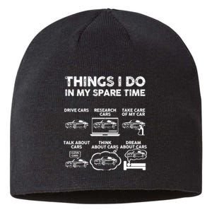 Things I Do In My Spare Time Funny Car Guy Car Enthusiast Sustainable Beanie