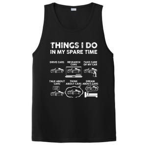 Things I Do In My Spare Time Funny Car Guy Car Enthusiast PosiCharge Competitor Tank